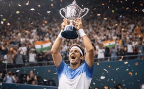 Greece’s Stefanos Sakellaridis won the Delhi Open 2026 men's singles title in tennis